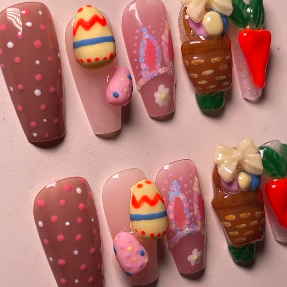 Easter Press-On Nail Set - Multi-Designs - Picture 3 of 11